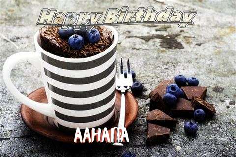 Happy Birthday Aahana Cake Image