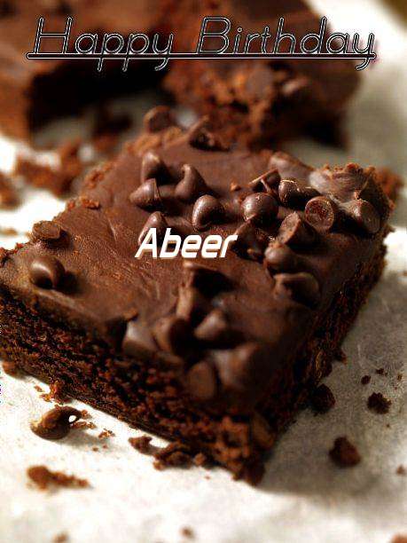 Happy Birthday Abeer Cake Image