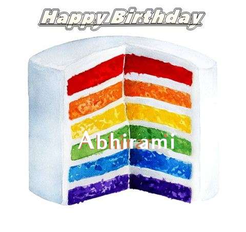 Happy Birthday Abhirami Cake Image