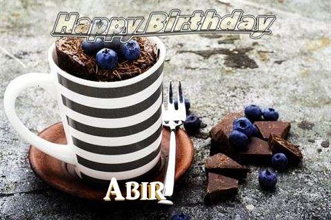Happy Birthday Abir Cake Image