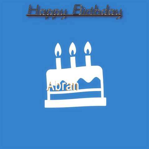 Birthday Wishes with Images of Abran