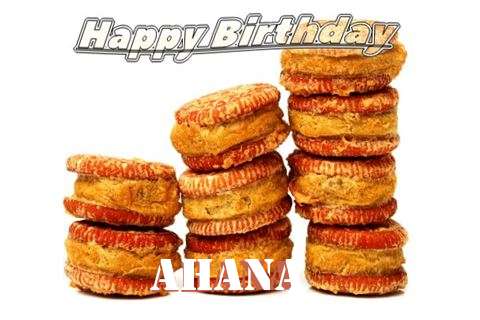 Happy Birthday Cake for Ahana