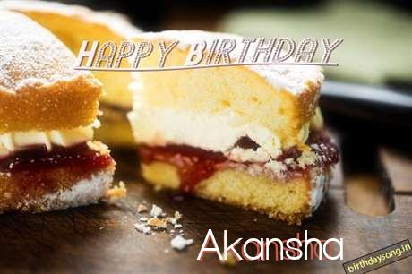 Happy Birthday Akansha Cake Image