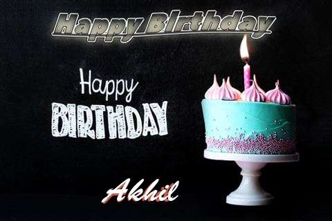 Happy Birthday Cake for Akhil