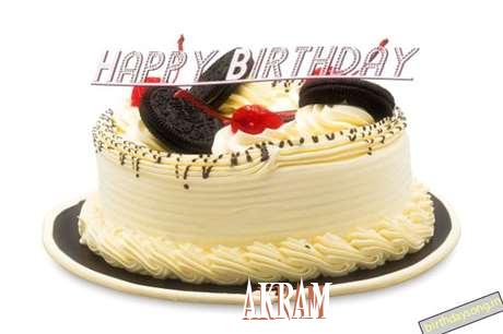 Happy Birthday Cake for Akram