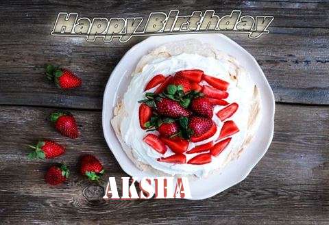 Happy Birthday Aksha Cake Image