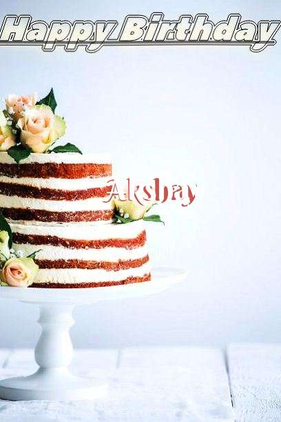 Happy Birthday Akshay Cake Image