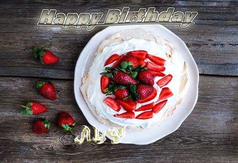 Happy Birthday Aly Cake Image