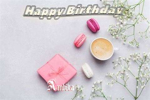 Happy Birthday Ambika Cake Image