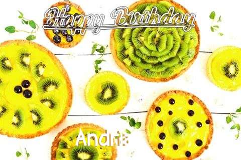 Happy Birthday Andria Cake Image