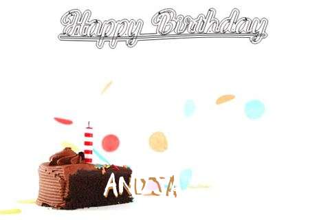 Happy Birthday Cake for Anuja