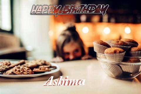 Happy Birthday Ashima Cake Image