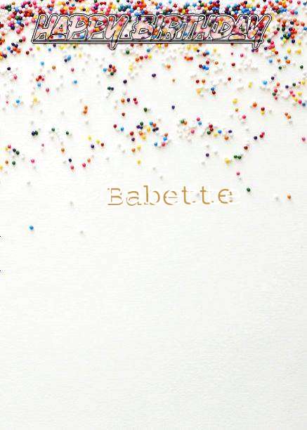Happy Birthday Babette