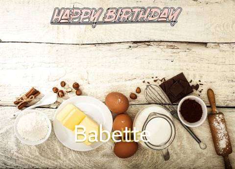 Happy Birthday Babette Cake Image