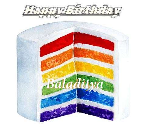 Happy Birthday Baladitya Cake Image