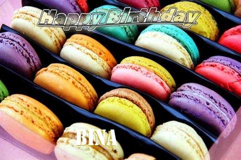 Happy Birthday Bina Cake Image