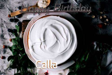 Happy Birthday Calla Cake Image