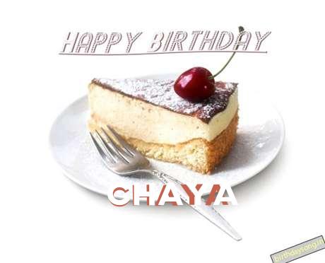 Birthday Wishes with Images of Chaya