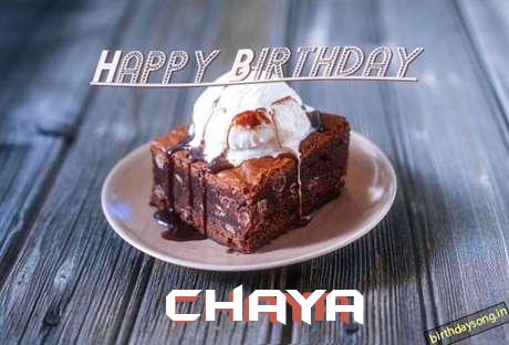 Happy Birthday Chaya Cake Image