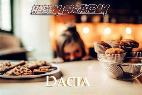 Happy Birthday Dacia Cake Image