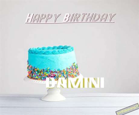Happy Birthday Damini Cake Image
