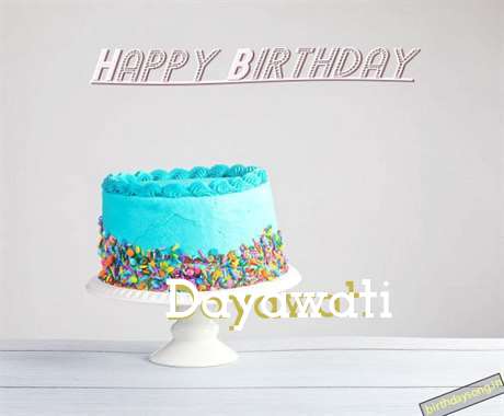 Happy Birthday Dayawati Cake Image
