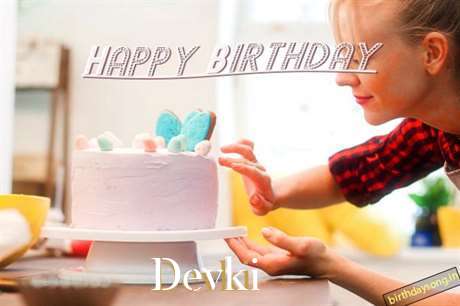Happy Birthday Devki Cake Image