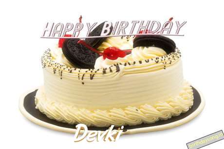 Happy Birthday Cake for Devki