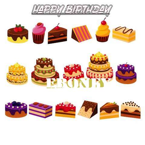 Happy Birthday Eboney Cake Image