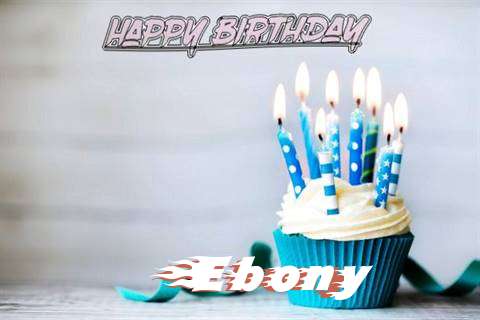 Happy Birthday Ebony Cake Image