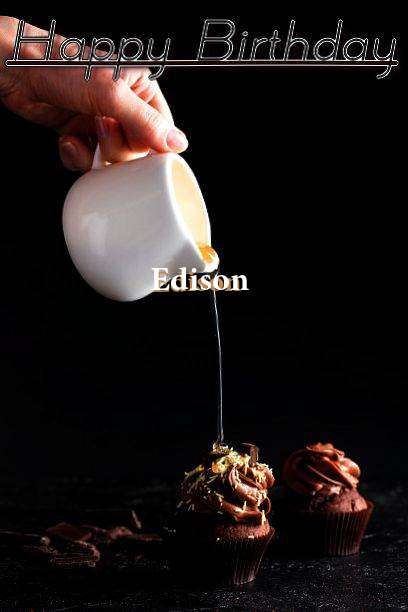 Happy Birthday Edison Cake Image