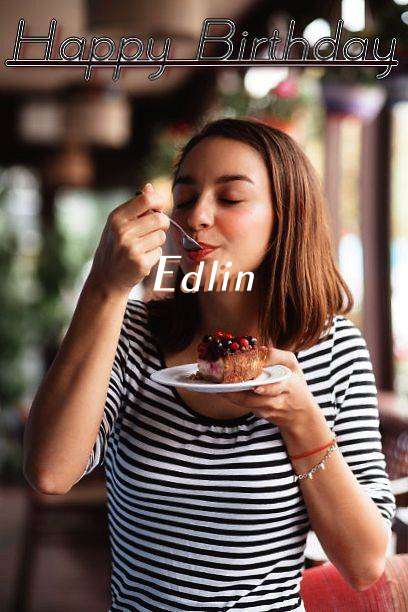 Happy Birthday Edlin Cake Image