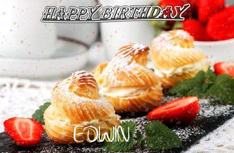 Happy Birthday Edwin Cake Image