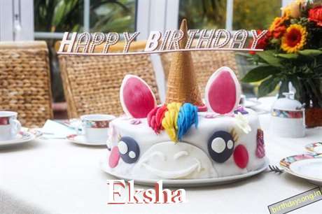Happy Birthday Cake for Eksha