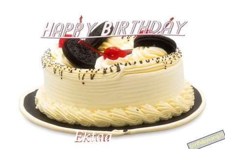 Happy Birthday Cake for Ektaa
