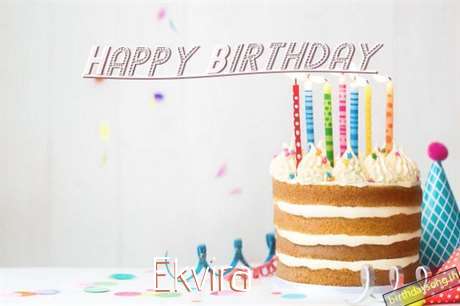 Happy Birthday Ekvira Cake Image