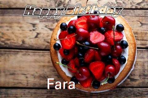 Happy Birthday Cake for Fara