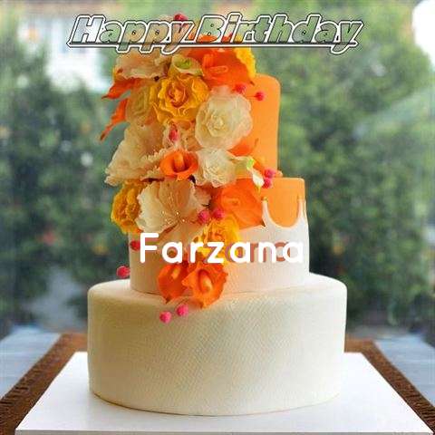 Happy Birthday Cake for Farzana
