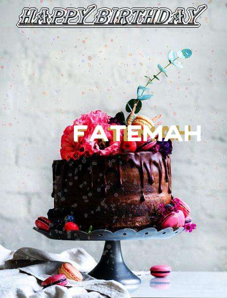 Happy Birthday Fatemah Cake Image