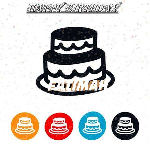 Happy Birthday Fatimah Cake Image