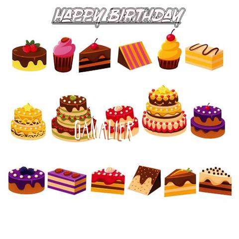 Happy Birthday Gamalier Cake Image