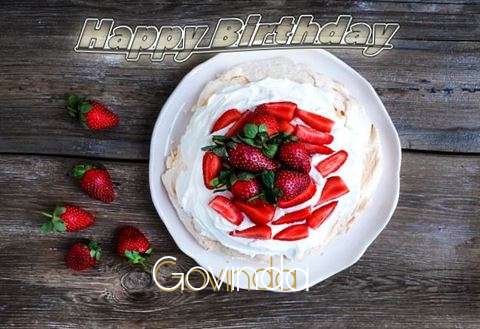 Happy Birthday Govinda Cake Image