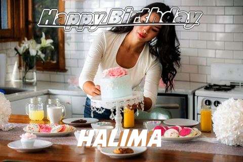 Happy Birthday Halima Cake Image
