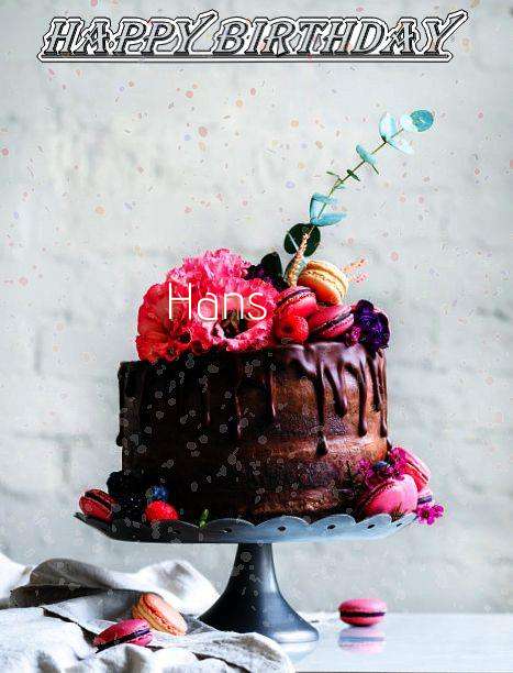 Happy Birthday Hans Cake Image