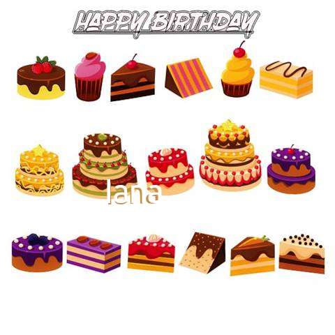 Happy Birthday Iana Cake Image