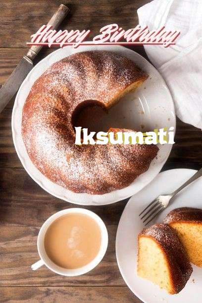 Happy Birthday Iksumati Cake Image