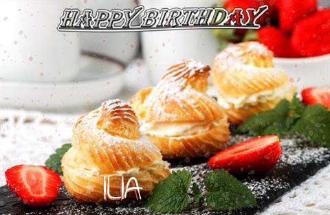 Happy Birthday Ilia Cake Image