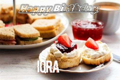 Happy Birthday Cake for Iqra
