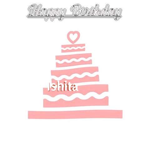 Happy Birthday Ishita Cake Image