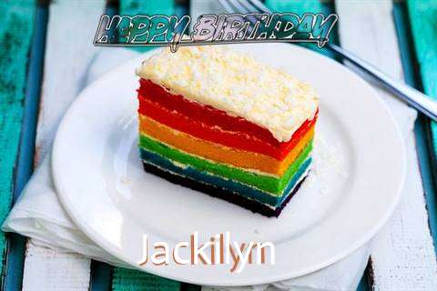 Happy Birthday Jackilyn Cake Image